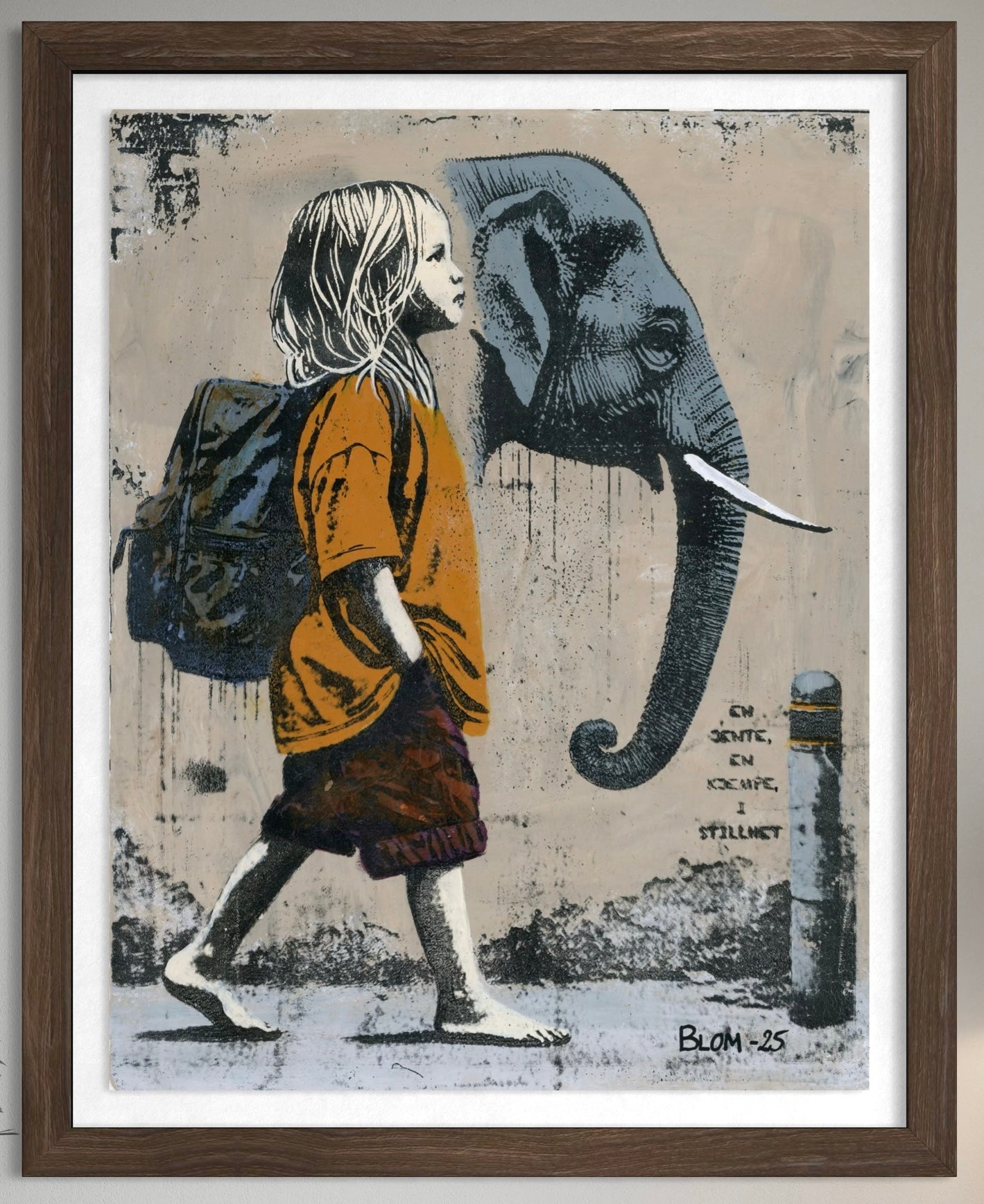 En jente og en kjempe