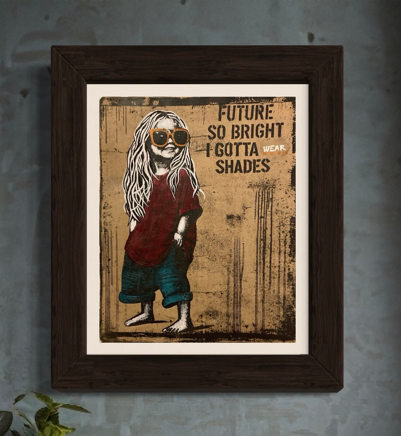 Future so bright red t-skirt